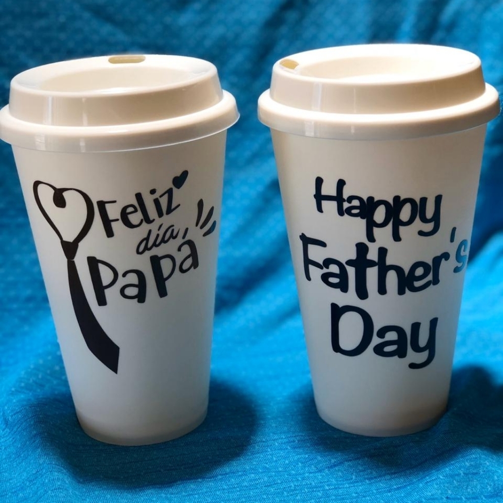 Personalized Father's Day Coffee Cup With Lid